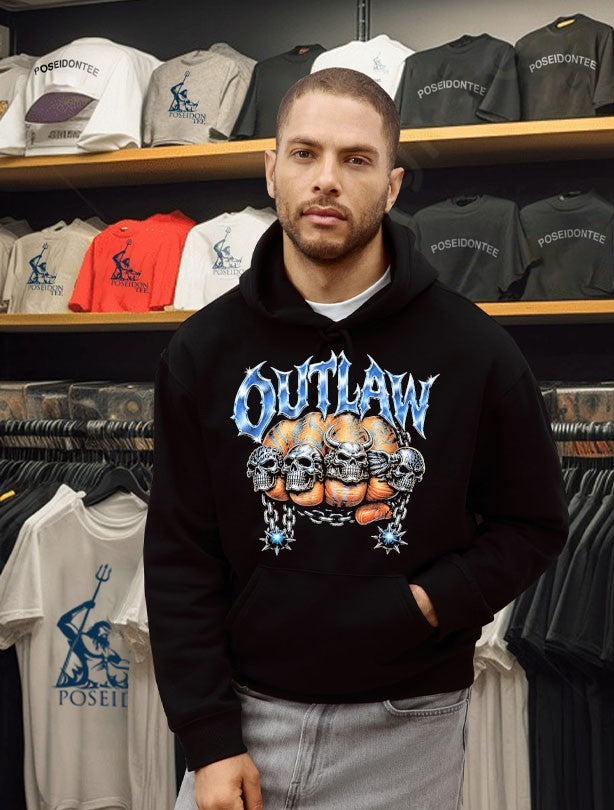 Sadstonie Outlaw Skull Chrome T-shirt