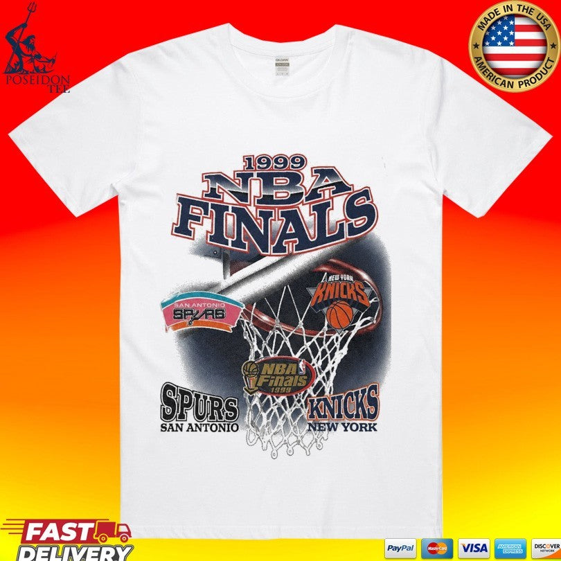 San Antonio Spurs Vs New York Knicks 1999 Nba Finals Vintage T-shirt