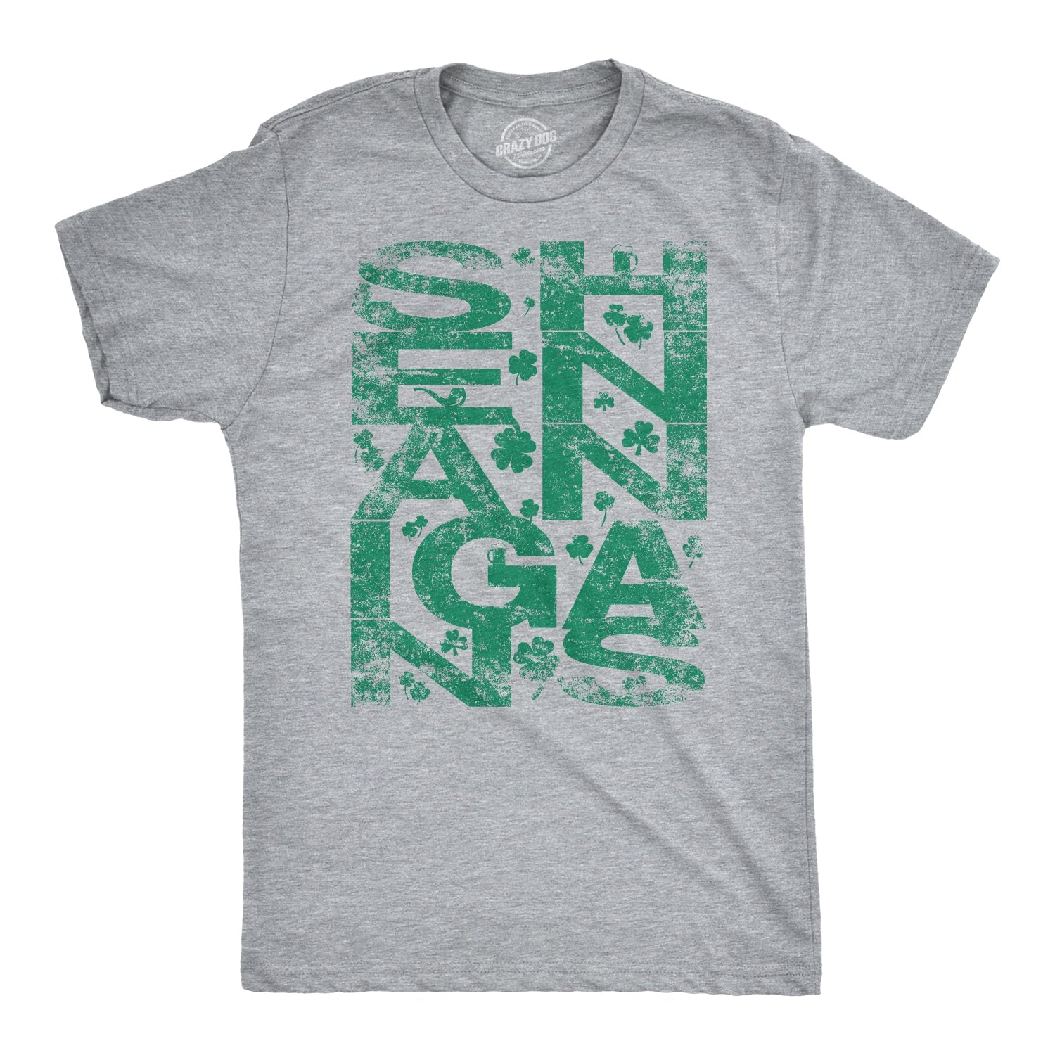 Shenanigans Covered In Clovers Men's T Shirt