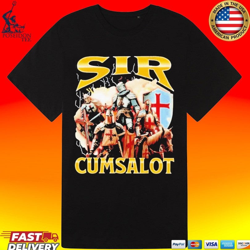 Sir Cumsalot Knights Medieval Crusader T-shirt