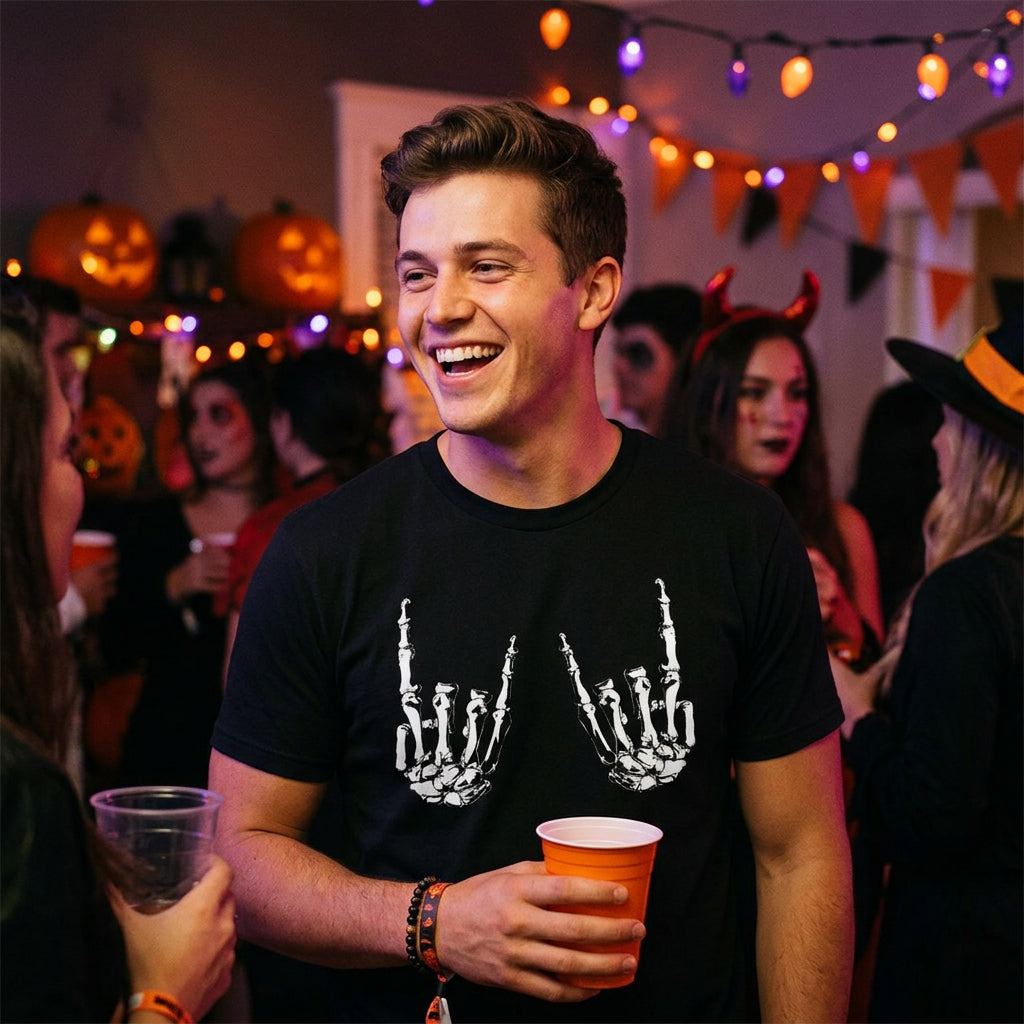 Rock On Bones Men's T Shirt