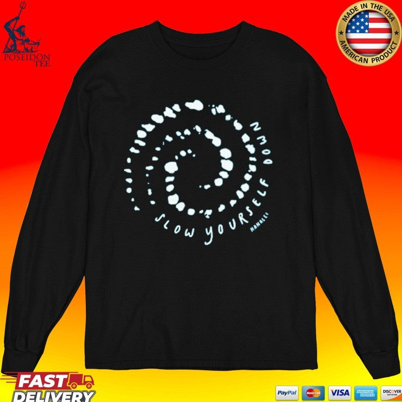 Slow Yourself Down Whale Bubble T-shirt