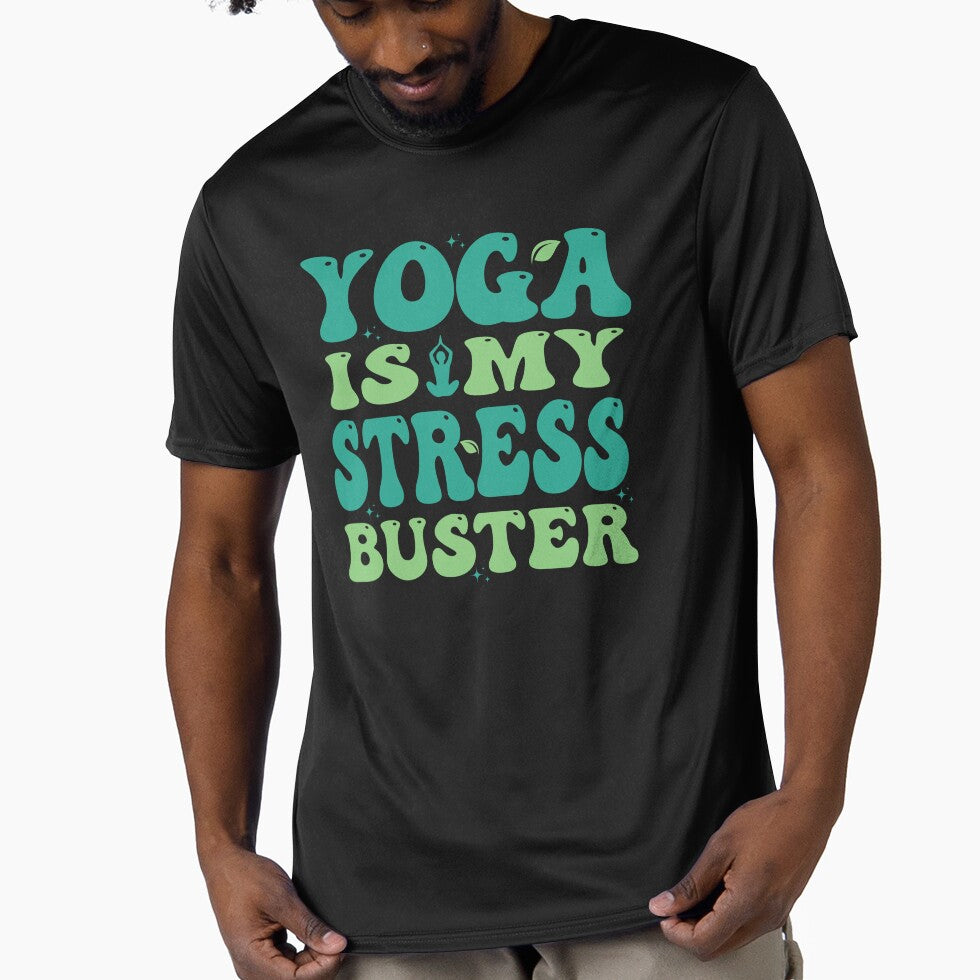 Cute yoga shirt | Green Groovy Design by AryaSubramanian