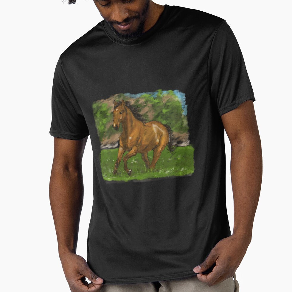 Wild Horse Running Through Nature by hopenoli_art