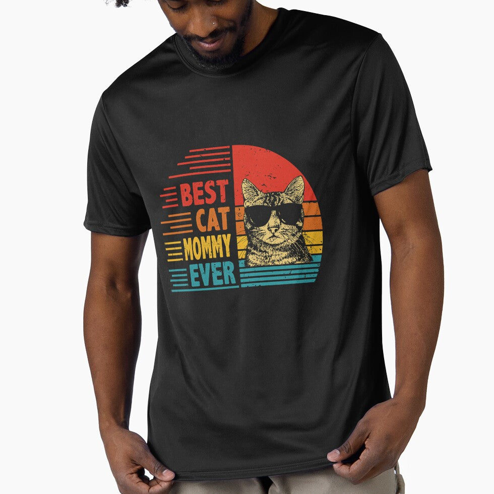 Vintage Retro Best Cat Mommy Ever Funny Cat Lover Mother's Day Gift by EdwinaEmmanoiCo