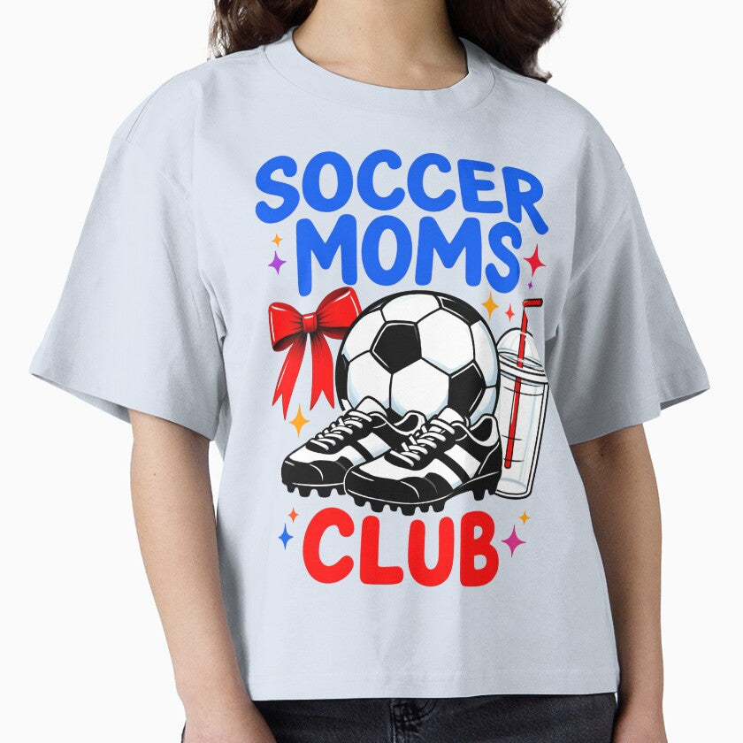 Soccer Moms Club Cute Soccer Ball Bow And Game Day Drink Sports Mom by CutOutIdols