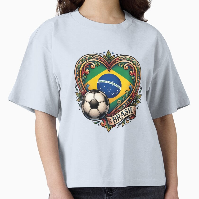 Brazil Heart — Neo Traditional Football Illustration World Cup 2026 by David Mateo ArtWorks