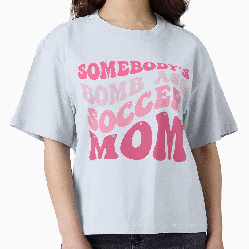 Somebody's Bombass Soccer Mom Retro Pink Mothers Day by sasigifts