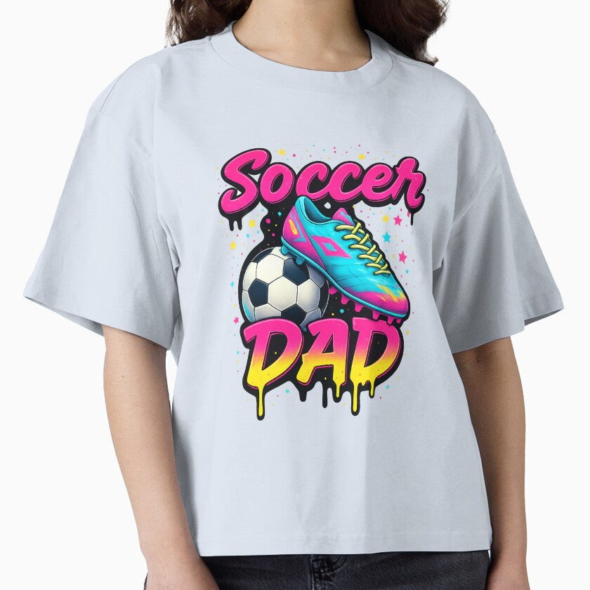 Soccer Dad Neon Drip Respect The Game Cleat Ball Father s Day by TalalosART