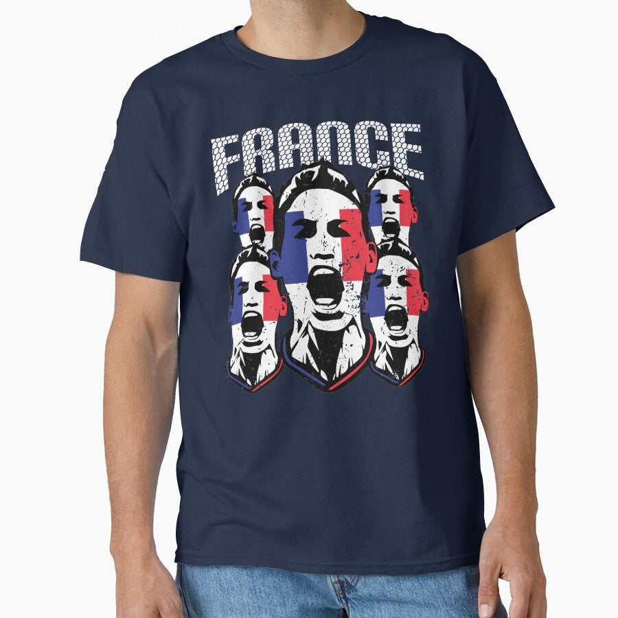 France Football Sports Fans Flag Face by screenworks