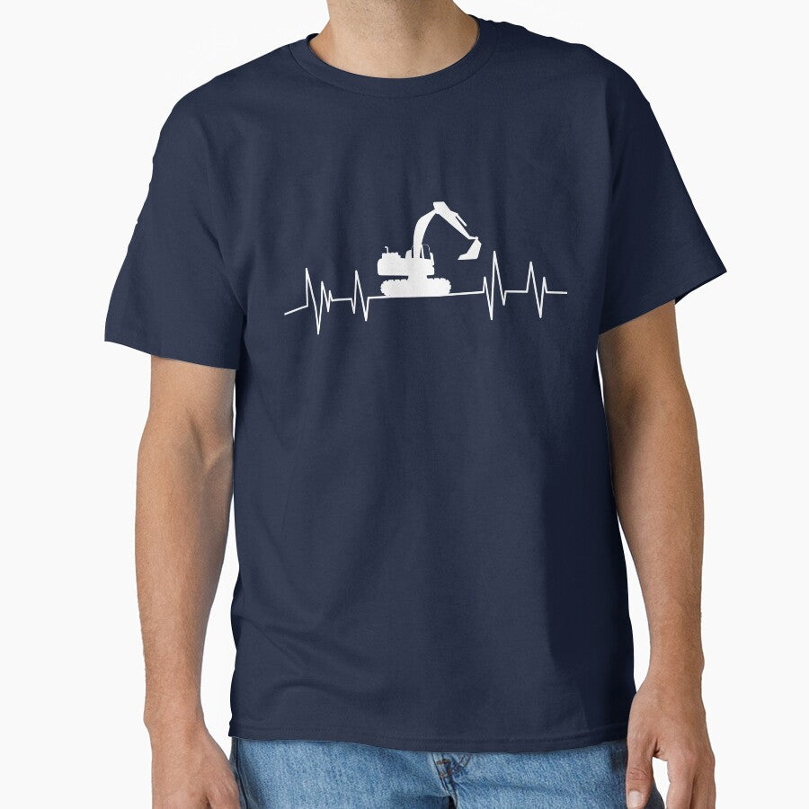 Excavator  heartbeat ,Backhoe lover Excavator digger by ELmezz