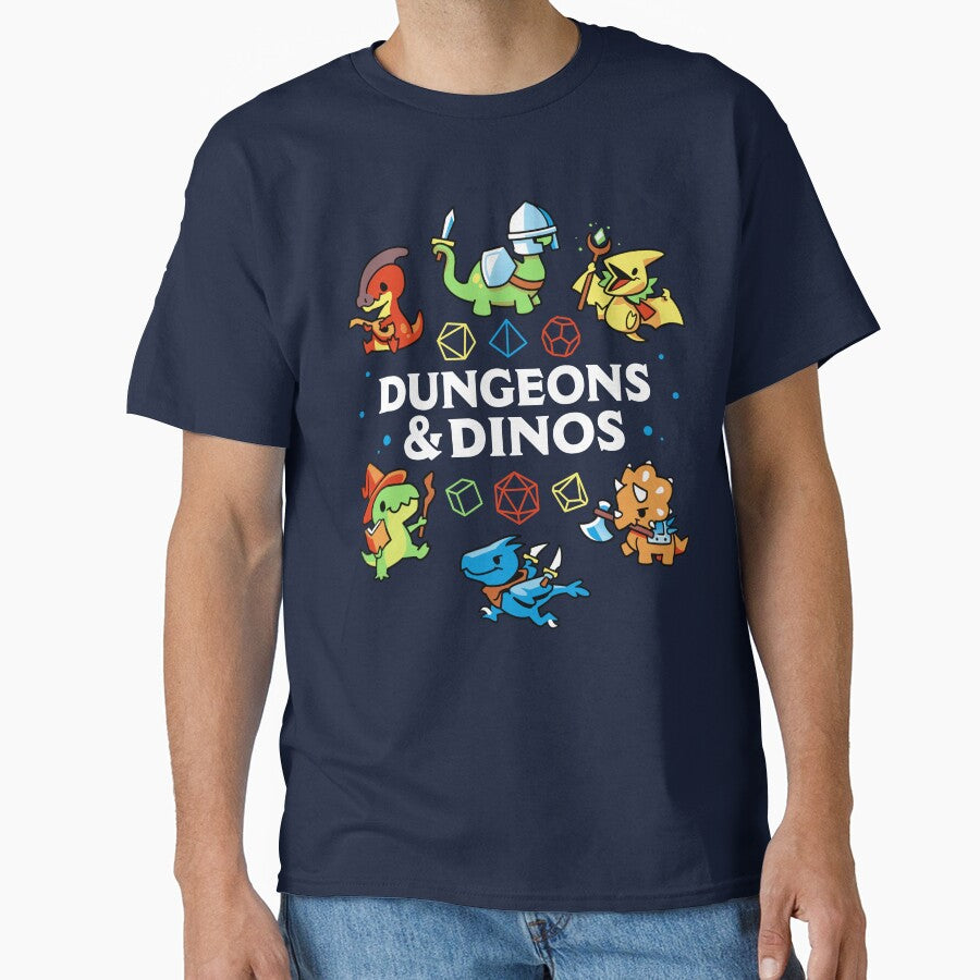 Dungeons And Dinos - Cute Dinosaurs and Dice by Snouleaf