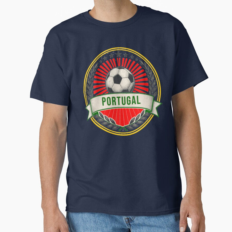 Portugal Vintage Soccer Crest — Retro Portuguese Football Badge Fan Emblem by icemanphotos