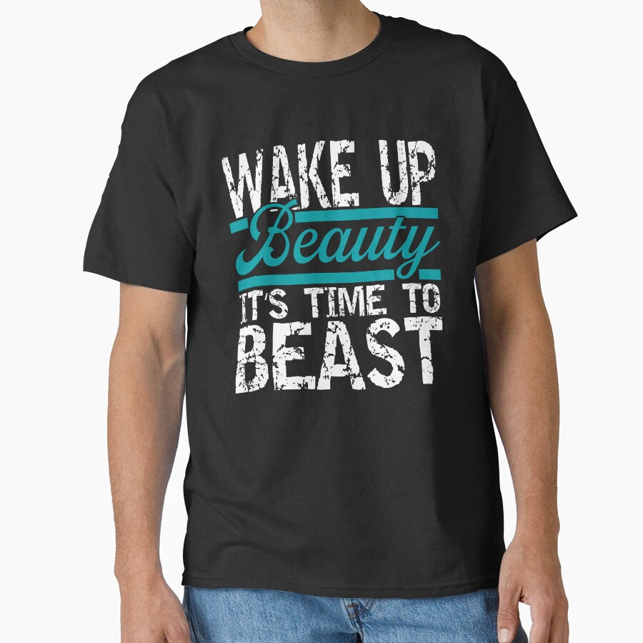 Wake Up Beauty Fitness Gym Body Building by Wildchagapicker