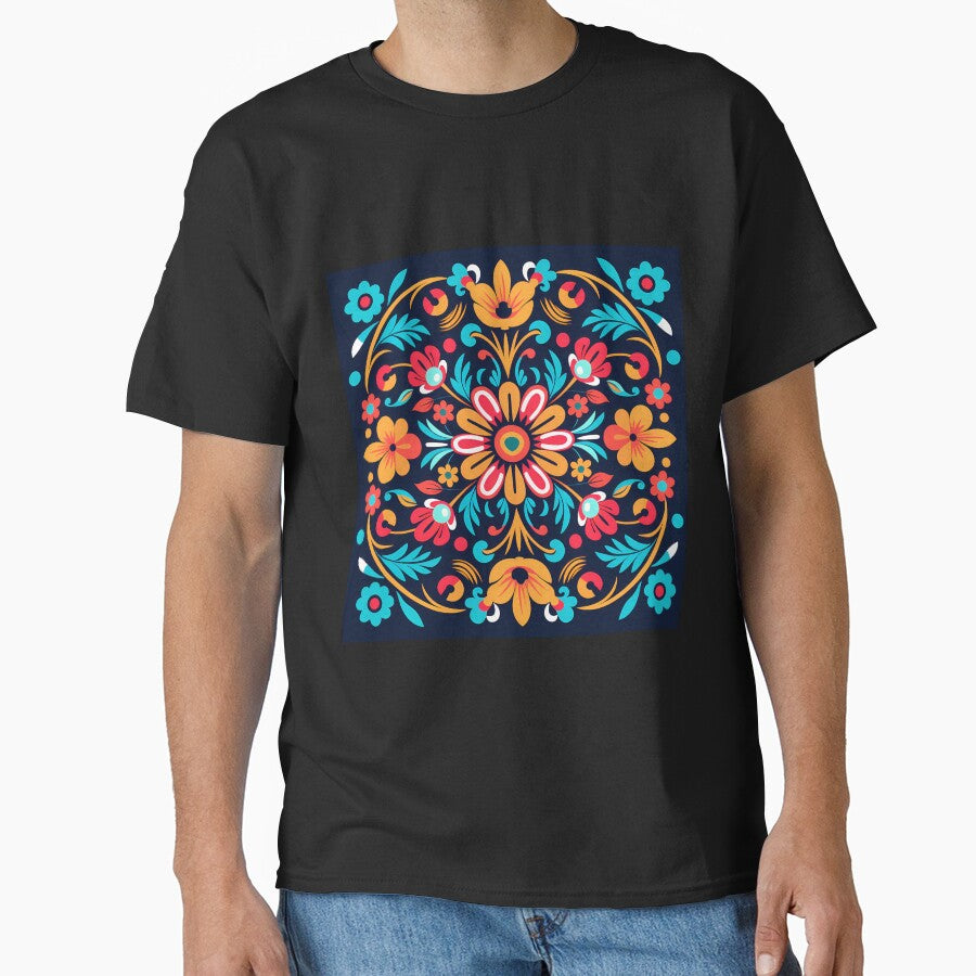 Mexican colorful flower pattern by MyKaiUS