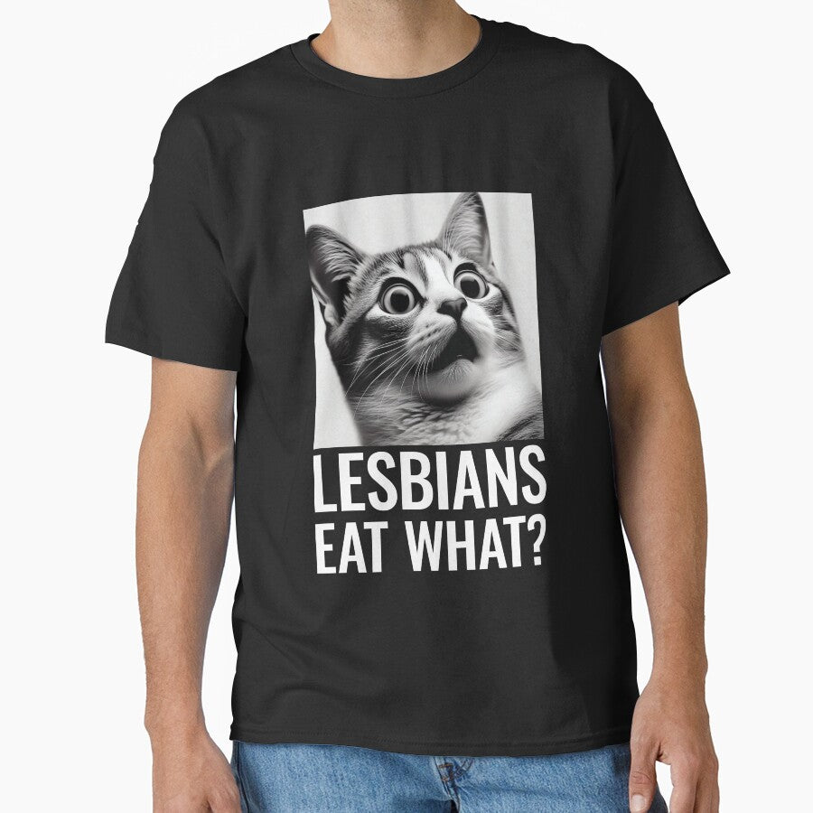 Lesbians Eat What? | Funny LGBTQ+ Pride Joke | Playful & Bold Statement by PaintedPixels01