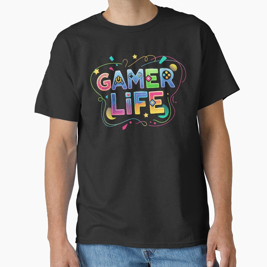 Colorful Gamer Life Graphic Design by Cloud-Riders
