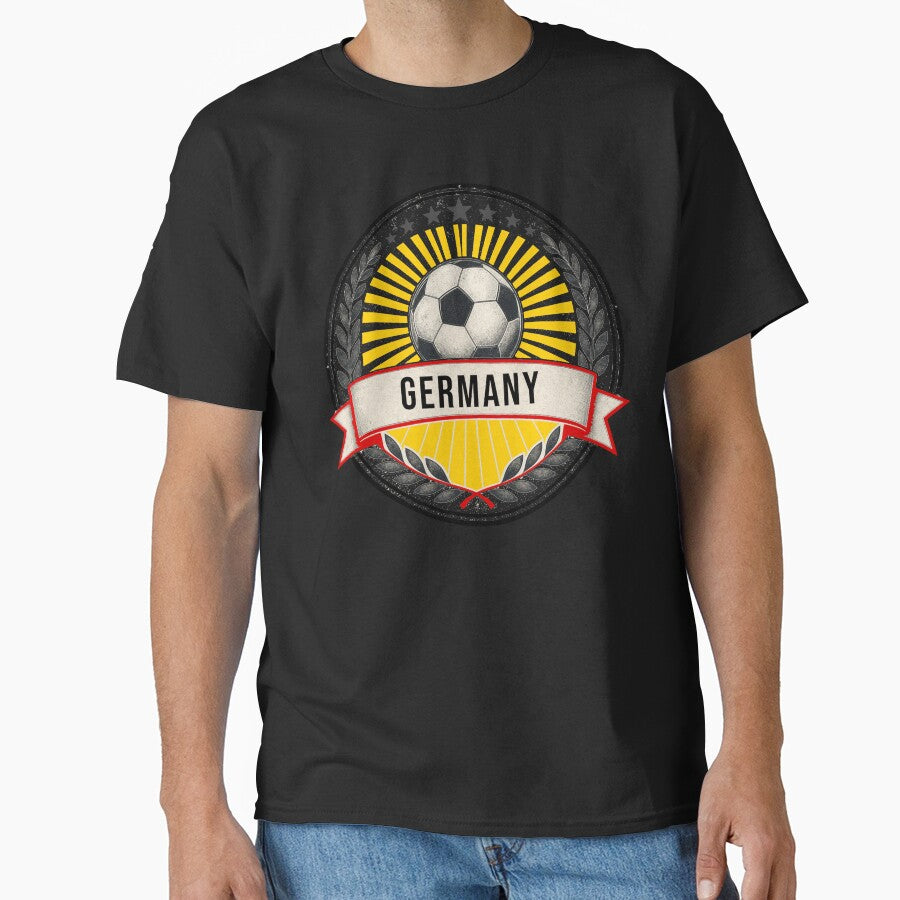 Germany Vintage Soccer Crest — Retro German Football Badge Fan Emblem by icemanphotos