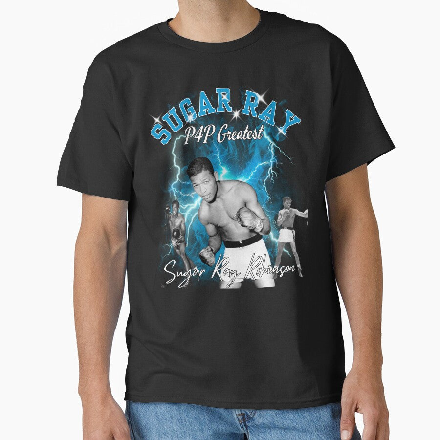 Sugar Ray Robinson boxing tshirt by dayfrit
