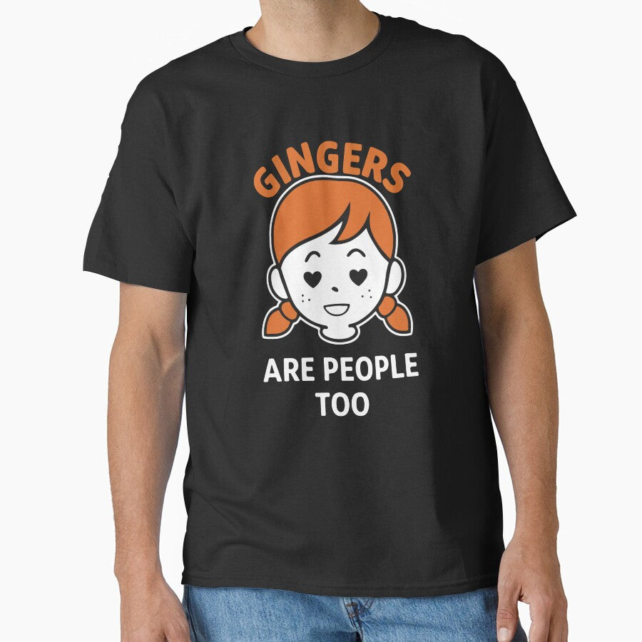 Gingers Are People Too Funny Redhead Humor Retro by kiralynstration
