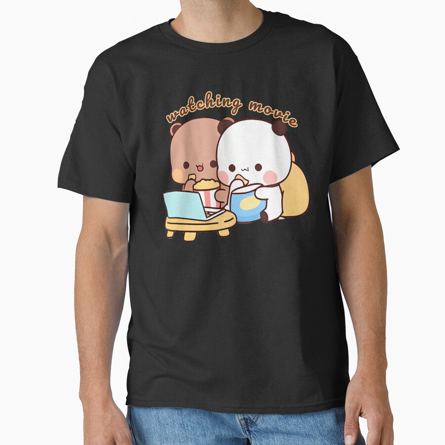 Bubu and Dudu's Cozy Movie Night - Enjoying Popcorn and Friendship While Watching a Movie by FebricFusion
