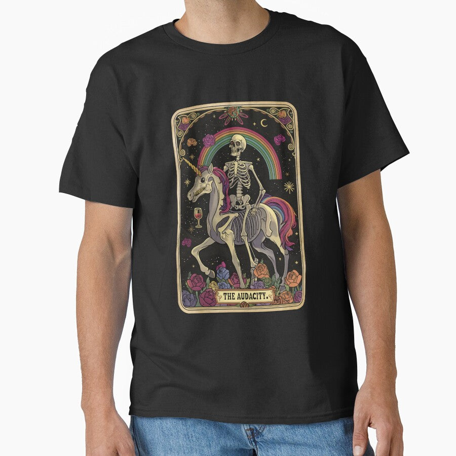 "The Audacity" Skeleton Funny Tarot Card by FlawlessSeams