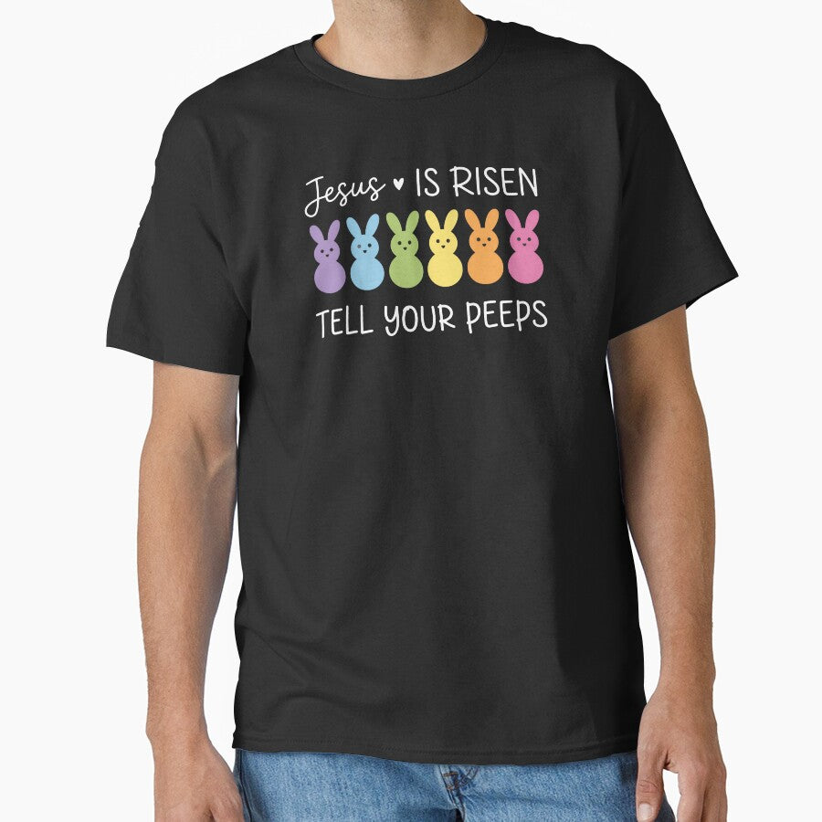 Jesus Is Risen Tell Your Peeps, Funny Easter, Easter Religious, Cute Baseball 2 by Naviiraart