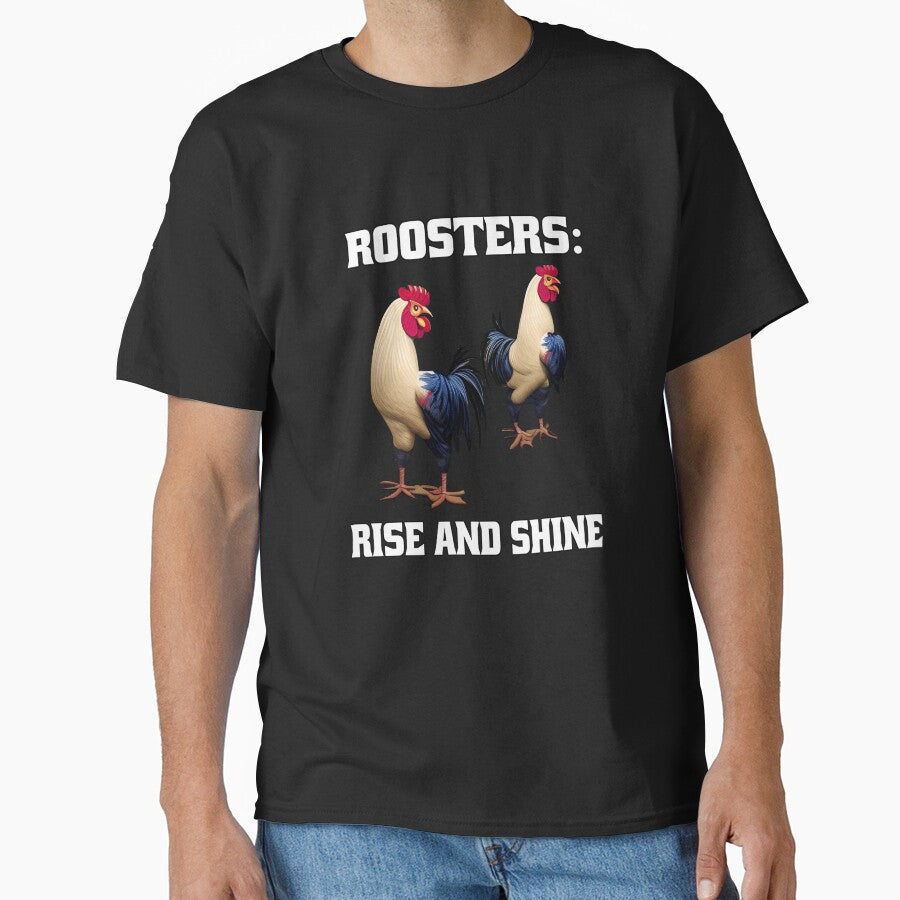 Funny Chicken Farmer Humor Roosters: Rise And Shine by fantasticdesign