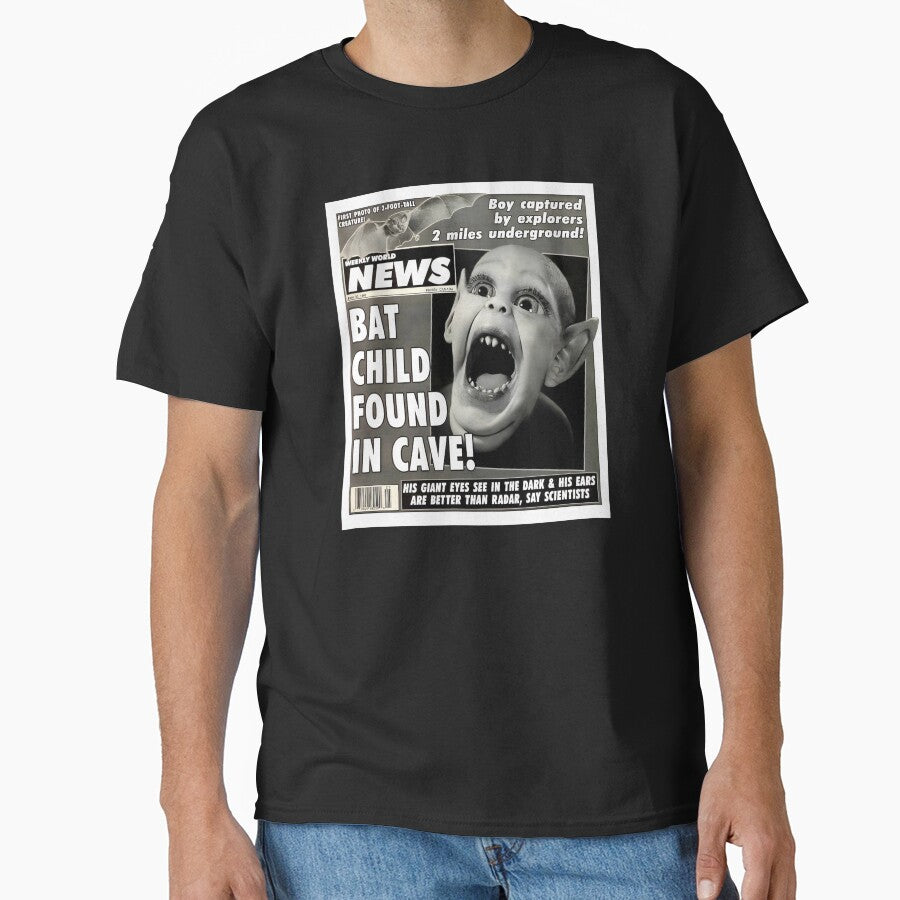 Bat Boy Classic Vintage Retro Supermarket Tabloid Cover Design by CoupleCrafters