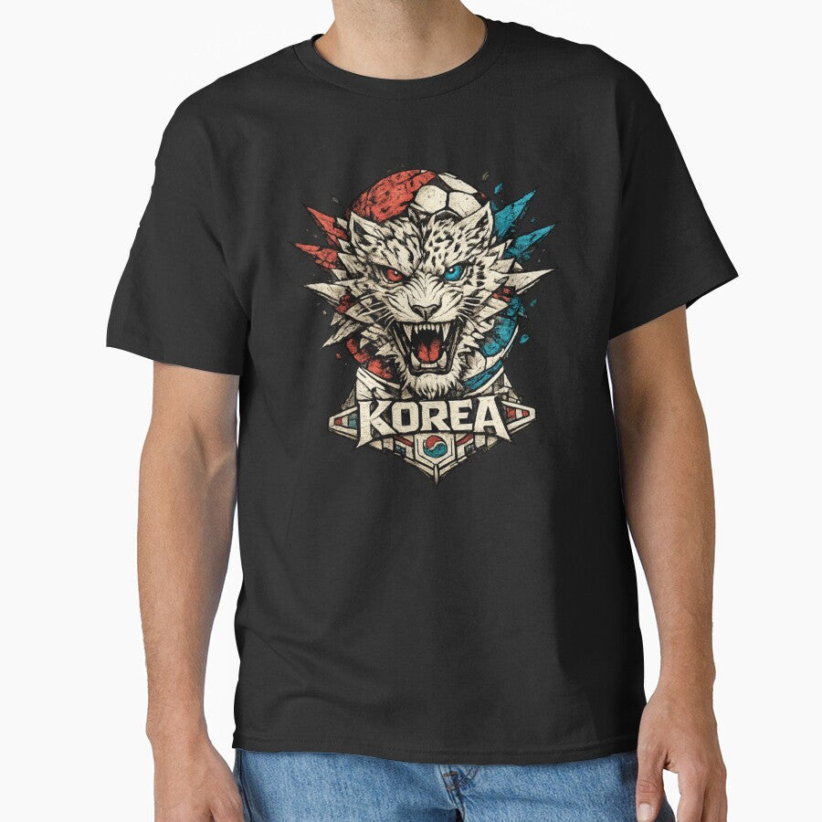 Korea Soccer Tiger | Korean Football Fan Art | Fierce Tiger Mascot Sports Design by JonelCrafts