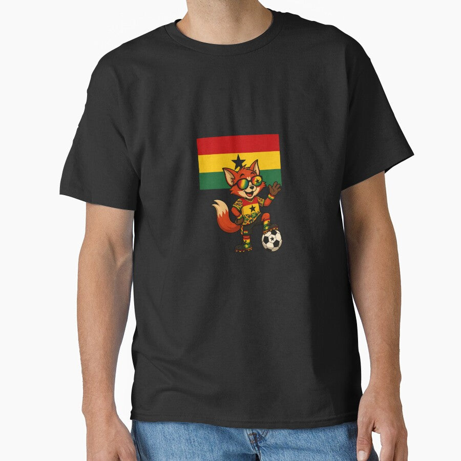 Ghana Football Fox Mascot,  Black Stars Soccer Fan by Right-UR
