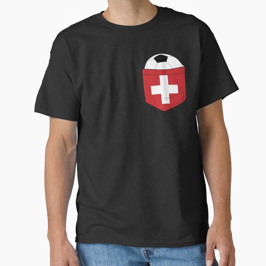 Football Switzerland in the breast pocket by peter2art