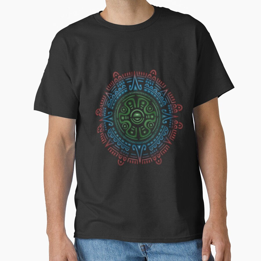 Aztec sun symbol by La Loca