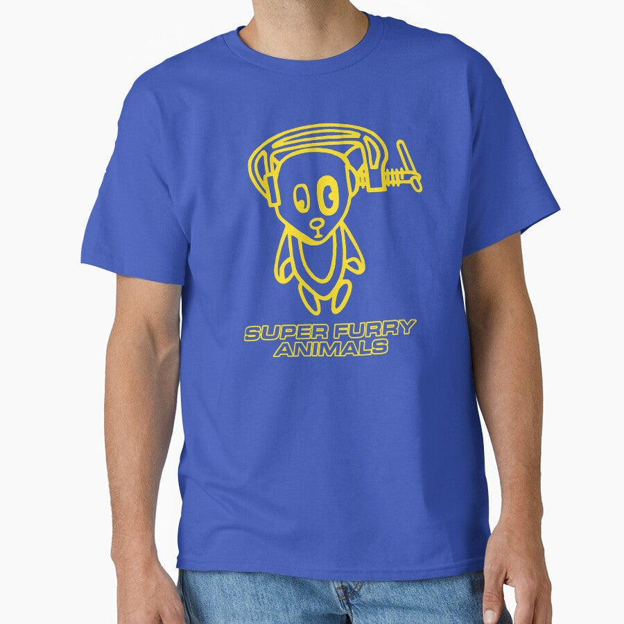 Super Furry Animals, Ice Hockey Hair, Out Spaced, Vintage, Britpop by ElasticaShirts
