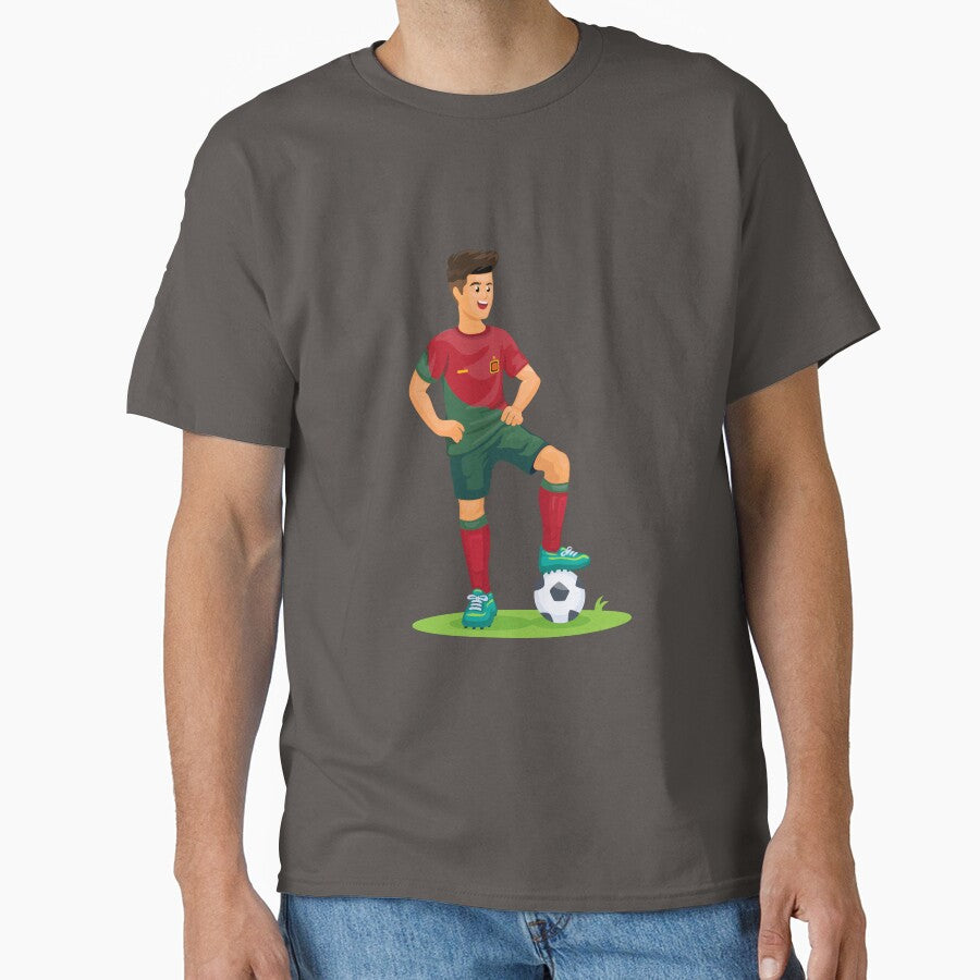 Portuguese Soccer Star Illustration - Football Player Design by debbiebento