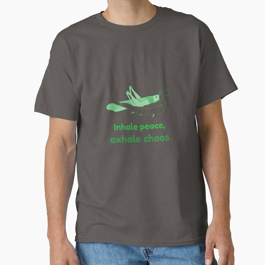 Grasshopper Yoga Pose Parsva Bhuja Dandasana – Inhale Peace Exhale Chaos Mindful Yoga Design by WellspringXflow