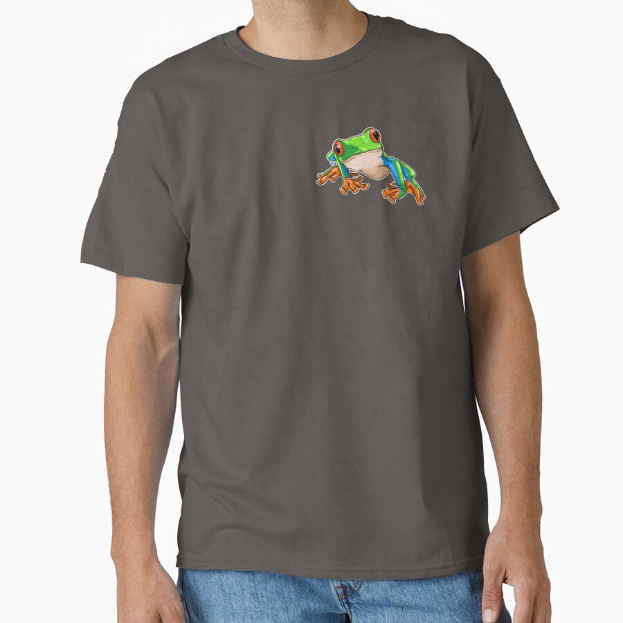 Red-Eyed Tree Frog Illustration Art by V Cubed Creations