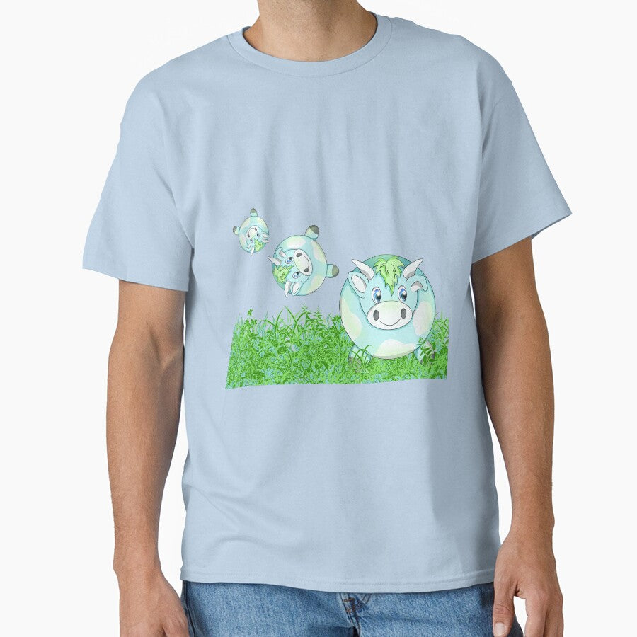 kawaii cow in grass by BeingNow