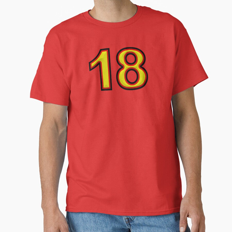 Design Eighteen with 3D effect - German colors red yellow black by Segasprojects