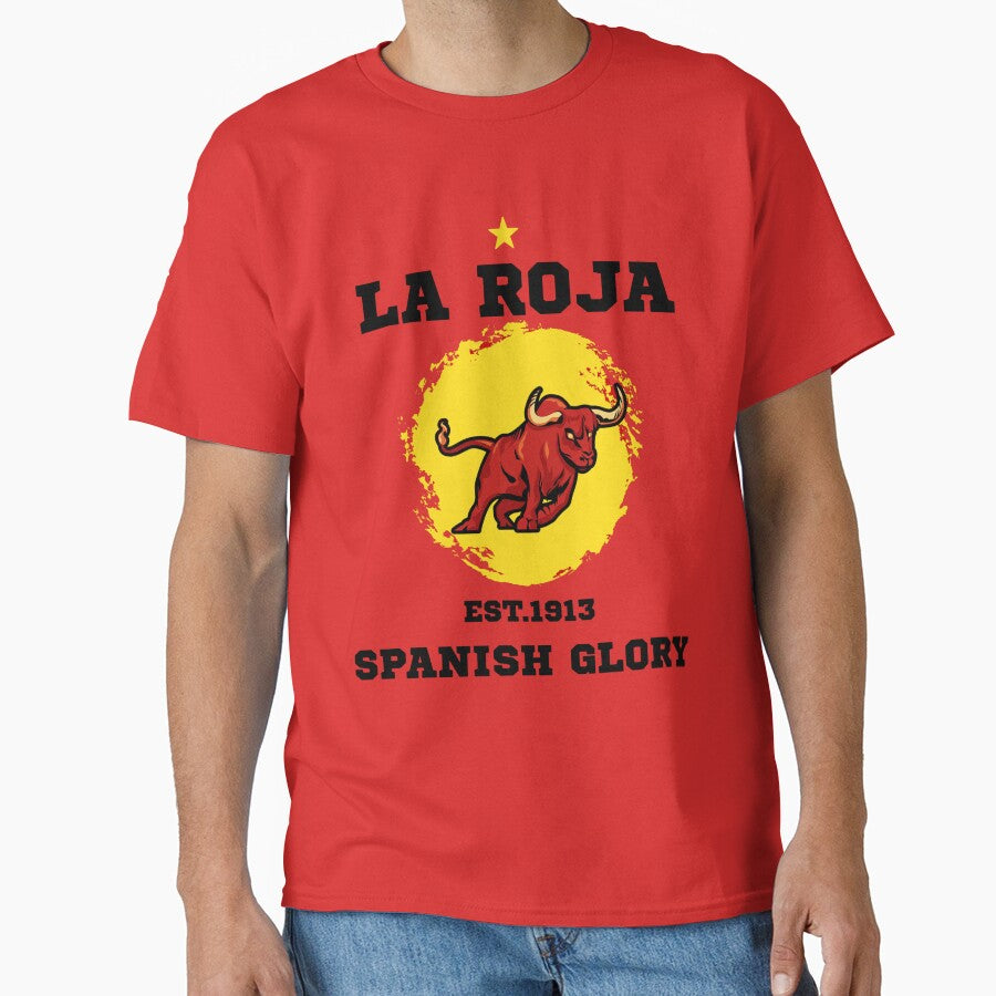 La Roja Spanish Bull Football Fan Graphic by WildTrace