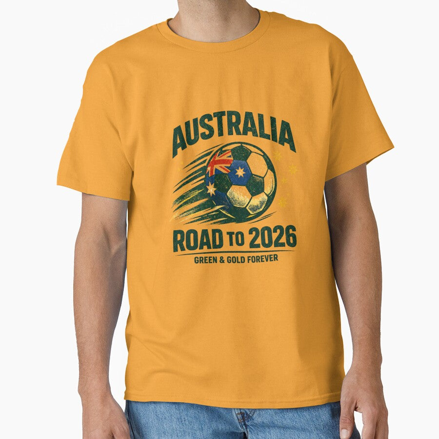 Australia 2026 Soccer Vintage, Road to 2026, Green & Gold forever by Cadsdiva