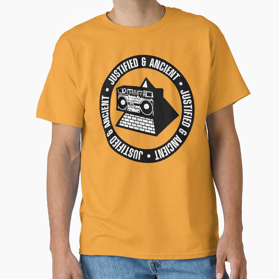 The KLF T-shirt - Justified and Ancient Logo by Sovietmovies