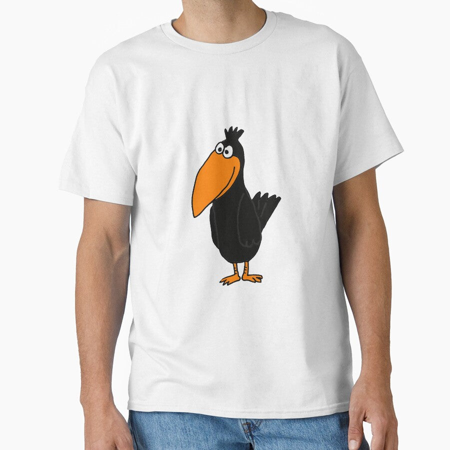 Cute Funky Black Crow Original Art by Nature's Fancy