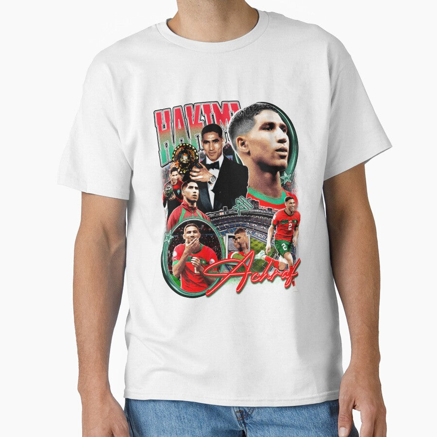 Achraf Hakimi Retro vintage Bootleg tee by graphixpolash