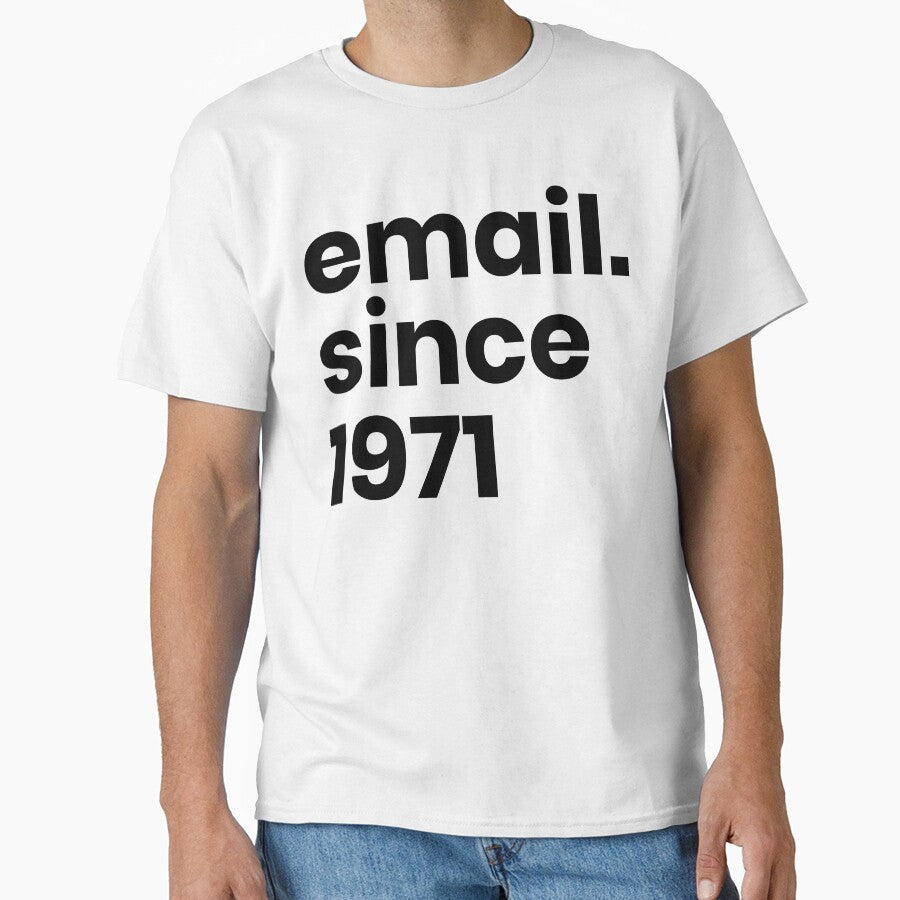 Email Since 1971 Typographic Design by Monocromo Shop