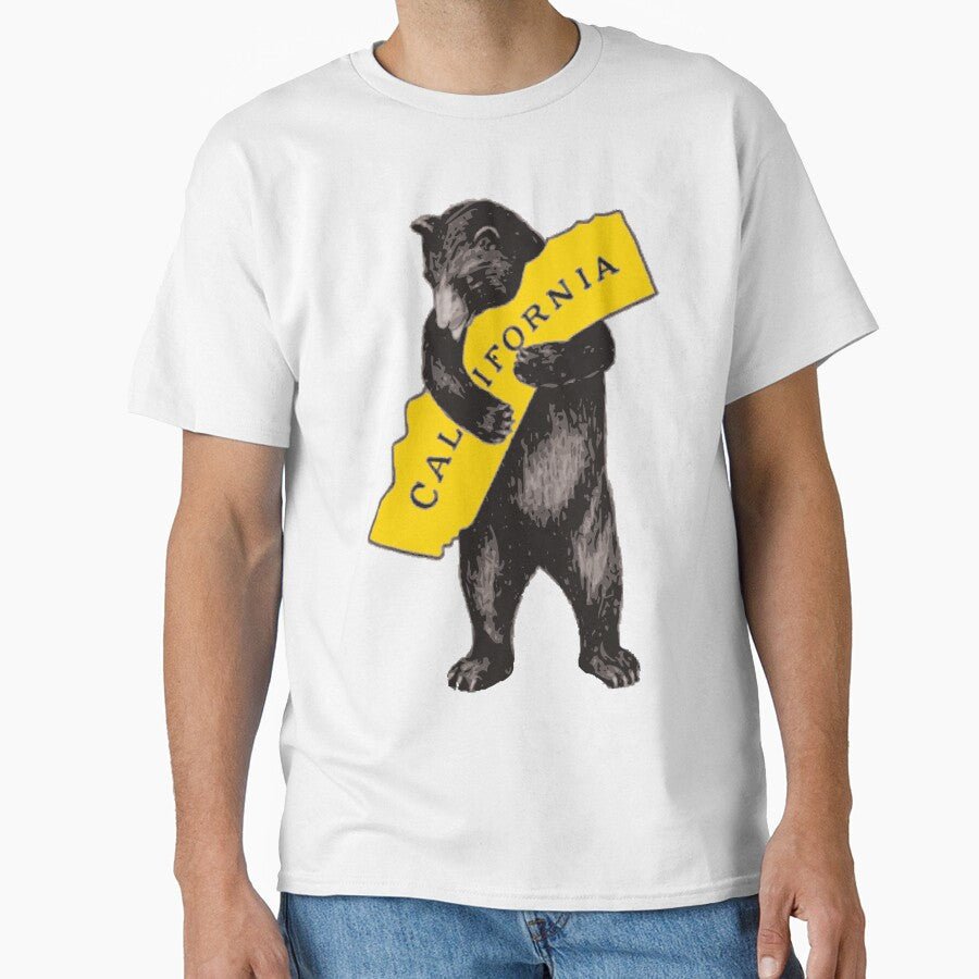 Vintage California Bear Hug Illustration by heartlocked