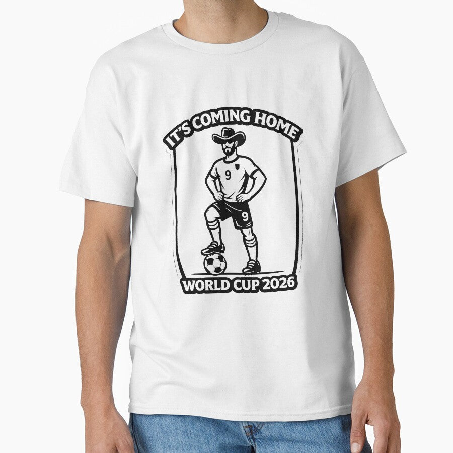 It’s Coming Home Shirt, Funny England Football Cowboy, World Cup 2026 England Fan by ToastDesign