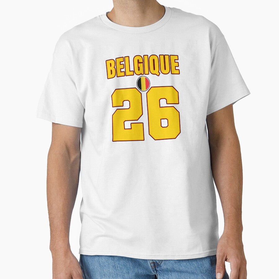 Belgium 26 Football Shirt Style Design – Belgium National Team Apparel by The Hairy Melon