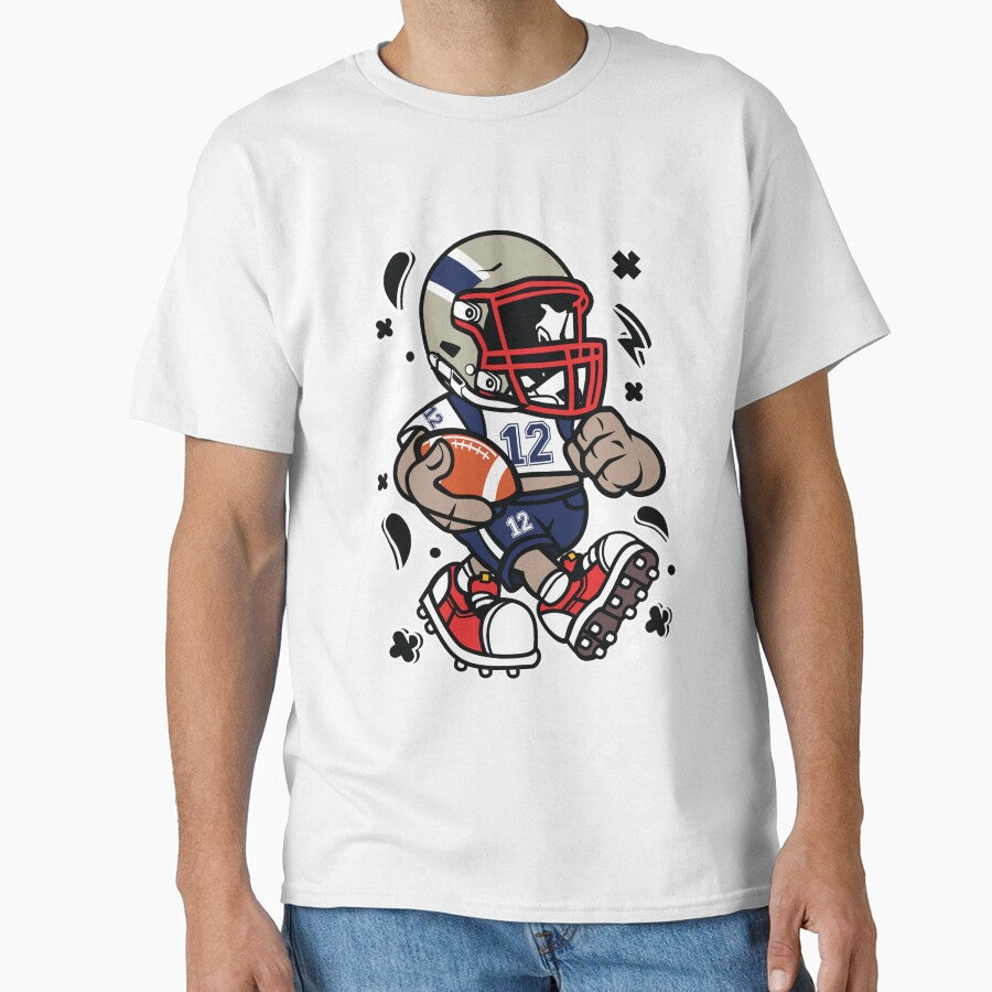 Football - Gridiron greatest quarterback cartoon character - Funny T shirt! A perfect gift for Football fans!! by Nickelparis