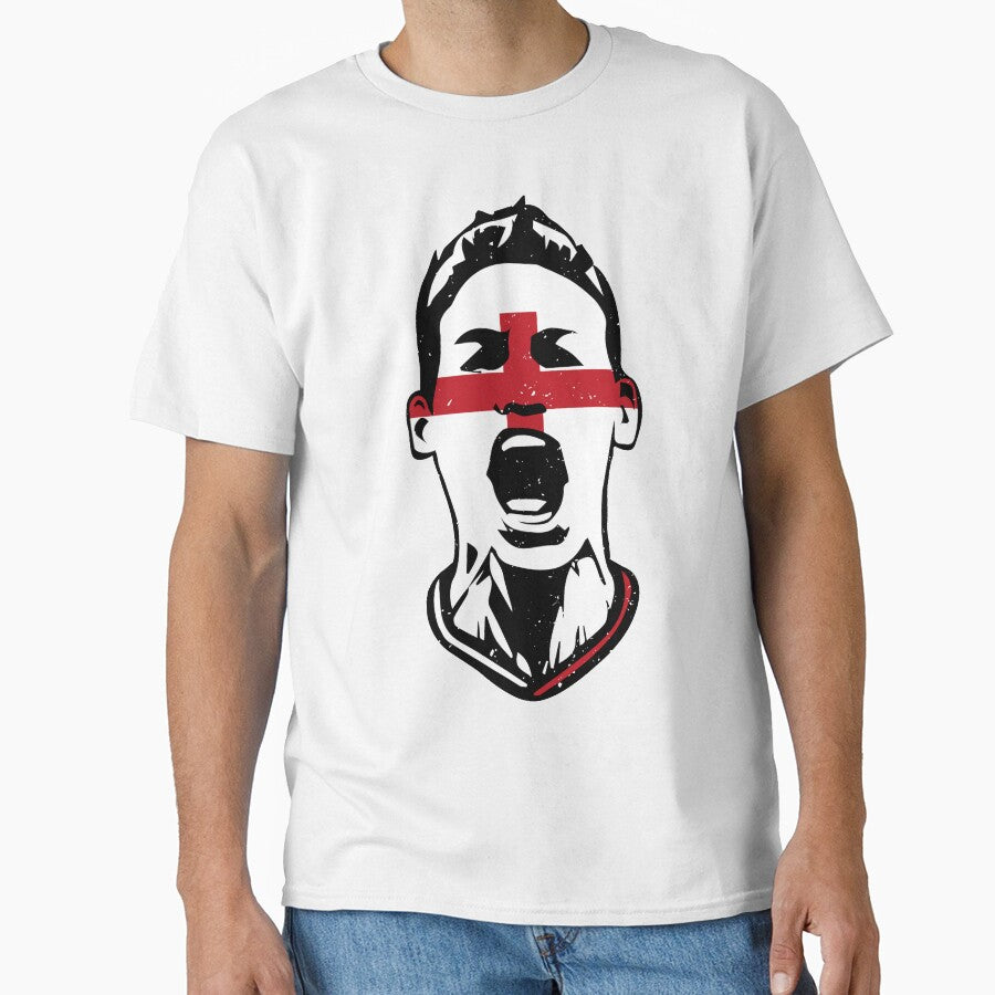 England Team 2018 T-Shirt Fan Flag Face by screenworks